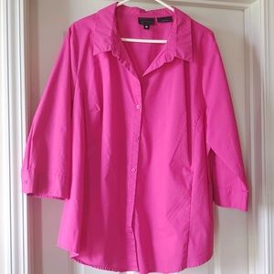 Worthington Button-up 3/4 length Top - Size 2X